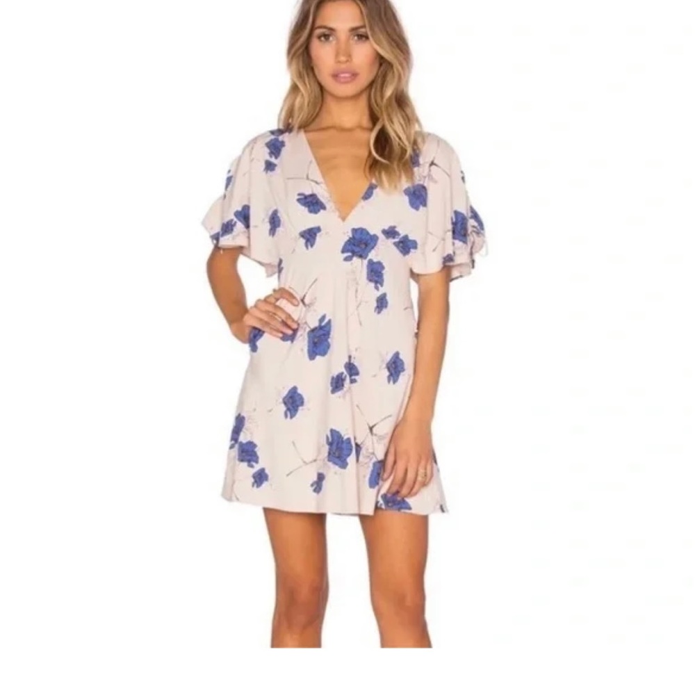 Free People Melanie floral mini dress